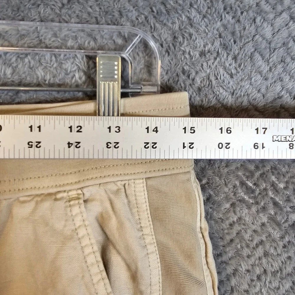 Gap Mens Linen Cotton Blend Joggers Beige Tan Drawstring Pants Small 1064 - Picture 2 of 7